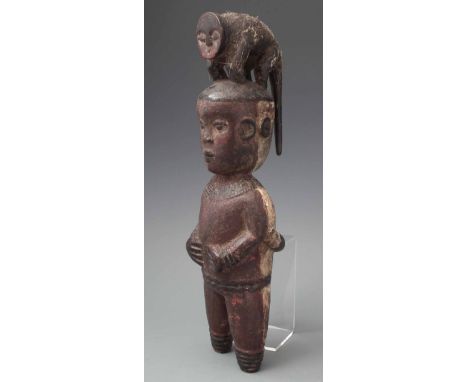 Janus figure possibly Ibibio, 32cm high     All lots in this Tribal and African Art Sale are sold subject to V.A.T. Therefore