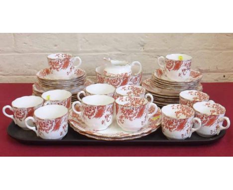 Late 19th century Staffordshire 12 pc tea service Condition report: see terms and conditions