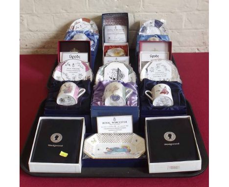 Eight Royal Worcester Chairman's presentation limited edition boxed sets, two Spode boxes and two Wedgewood boxes Condition r