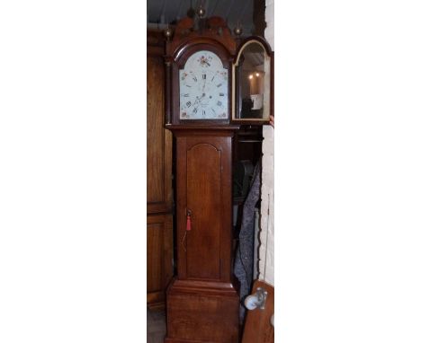 Oak case longcase 8 day clock (Chaplins, Bury) Condition report: see terms and conditions