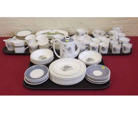 Susie Cooper and Wedgwood Glen Mist tea, coffee and dinner service also a Royal Doulton Rondelay service Condition report: se