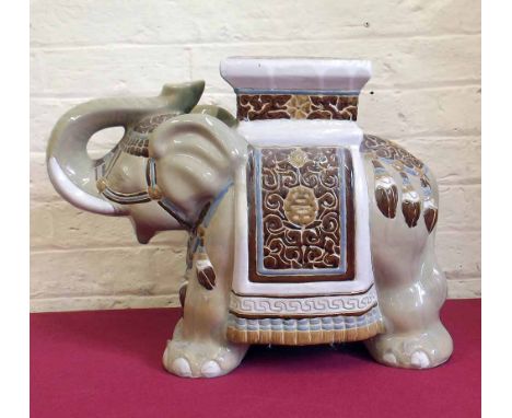 Ornamental ceramic elephant Condition report: see terms and conditions