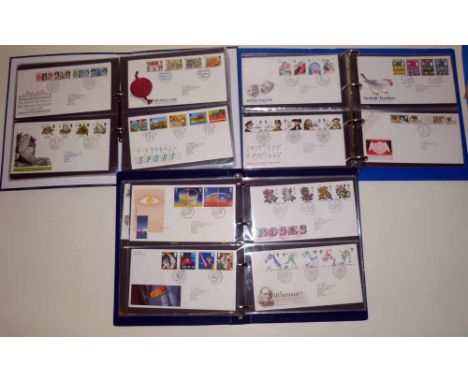 GB First Day Cover Collection in 3 albums 1980 - 1993 (approx 126 covers) Condition report: see terms and conditions