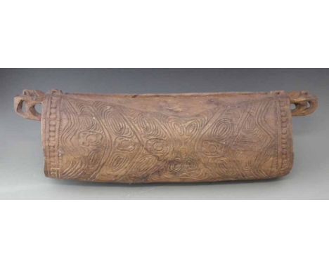 Papua New Guinea Ramu River slit gong, 85cm long.     All lots in this Tribal and African Art Sale are sold subject to V.A.T.