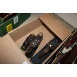 A collection of carpentry planes including smoothi