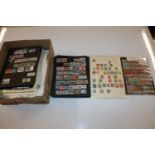A box of mixed World stamps