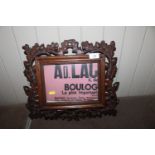 A French carved wooden ornate frame