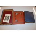 A bag containing various scrap albums