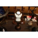 A ceramic mannequin figure