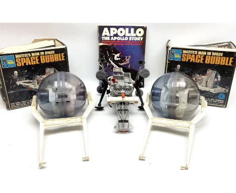Mattel Major Matt Mason - two 'Man in Space' Space Bubbles; both boxed; and Space Crawler 5 vehicle; unboxed (3)