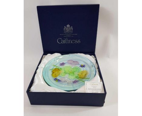 A limited editions Caithness "Spring Romance" glass bowl, 11/100