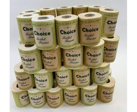 New/old stock - A collection of vintage unused 1960's toilet rolls