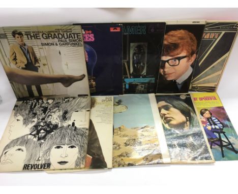 A collection of LPs and 7inch singles by various artists mainly from the 1960s including The Beatles, Bob Dylan, The Lovin Sp