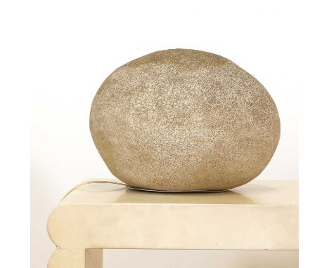 A 'Dora' rock lamp,designed by André Cazenave for Atelier A, France, 1969, polyester resin, fitted with a single light, label