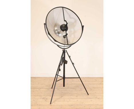 An Italian 'Fortuny Petite' studio floor lamp, of modern manufacture, originally designed by Mariano Fortuny in 1907, manufac