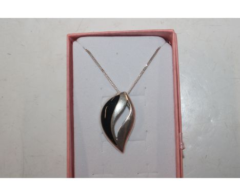Malcolm Gray, vintage Sterling silver and enamel pendant 