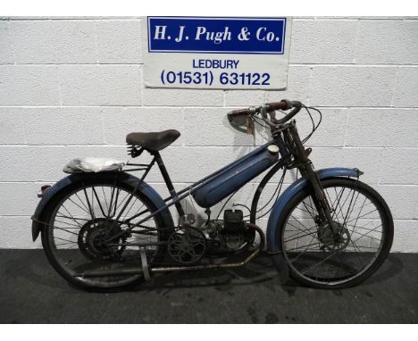 French autocycle with Mistrar engine. Needs recommissioning.