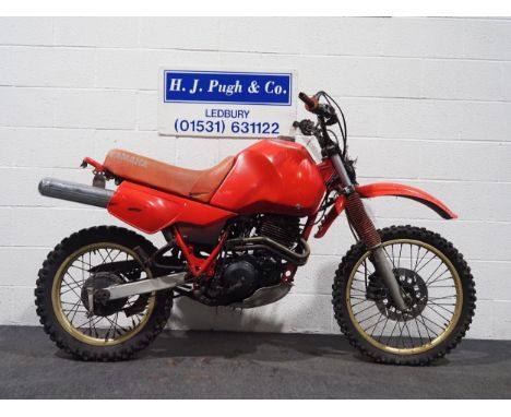 Yamaha 350cc motocross bike. Engine turns over 
