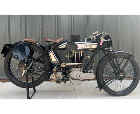 Norton Model 18 motorcycle. 1925. Frame No. 15692Engine No. 13321Engine turns over with compression. Has had a lot of money s