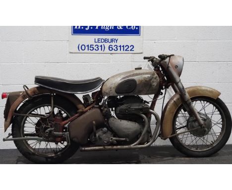 Ariel Square Four motorcycle project. 1958. 1000ccFrame No. CGM1728Engine No. CNML1832US import with Nova document and State 