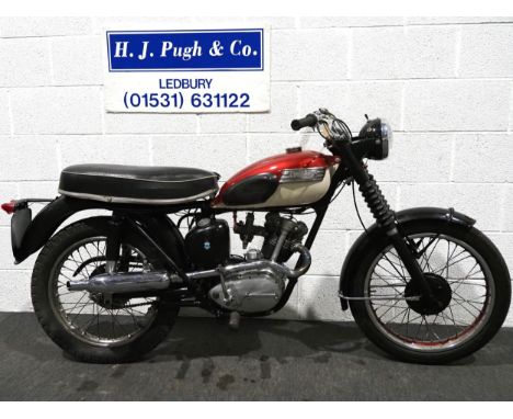 Triumph Tiger Cub motorcycle. 1964. 199cc. Frame No. T2097637Engine No. UnkownRuns and rides but last ridden in June 2023 so 