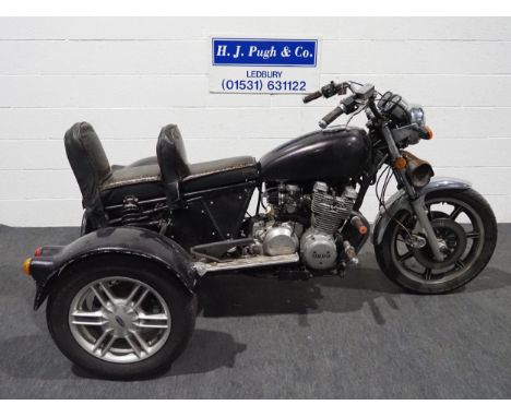 Home built trike. 1098cc. Fitted with Yamaha XS1100 engine. Assembled from parts from different motorcycles.Vendor states it 