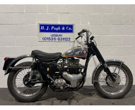 BSA A10 Spitfire Scrambler. 1958. 650ccRuns and rides, good paint, powder coating and chrome, engine has been restored.Reg. 4