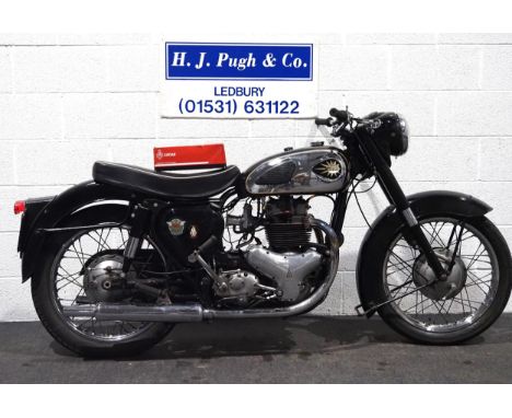 BSA A7 motorcycle. 1957. 500cc. Frame No. EA711882Engine No. CA74622Runs and rides, spare new Lucas lume with bike. Requires 