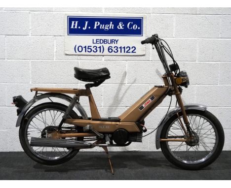 Jawa DLX 50 autocycle. 1981. 49cc Frame no. 375600 Engine no. 375600 Canadian import, engine turns over. No docs or key