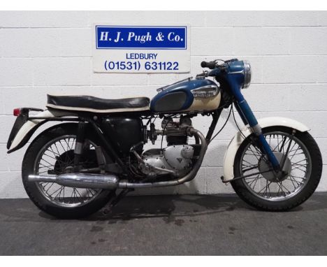 Triumph 3TA motorcycle. 1968. 349cc.Frame no. 3TA-H45889Engine no. 3TA-H45889Matching frame and engine numbers, engine turns 