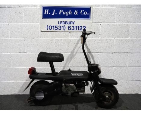 Italjet Pack-A-Way moped. Engine turns over with compression. 