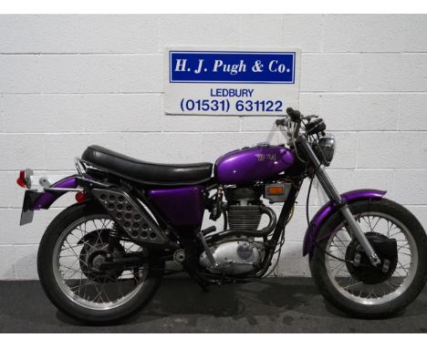 BSA B50 motorcycle. 499cc. c.1972Frame No. HE14691Engine No. HE14691This bike will need light recommissioning.C/w lots of MOT