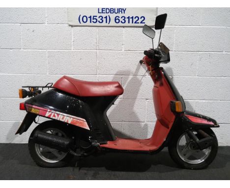 Honda NE50 MFF moped. 1987. 49cc. Engine turns over. Reg. D763 XFW. V5. Keys. 