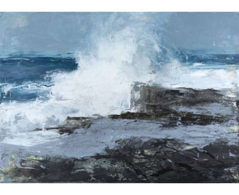 Donald Teskey (b.1956) Coastal Report I - Erris, 2016 Acrylic on paper, 77 x 105cm (30¼ x 41¼'') Signed   One of the leading 