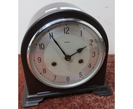 1930s Enfield Brown Bakelite cased chiming mantel clock 
