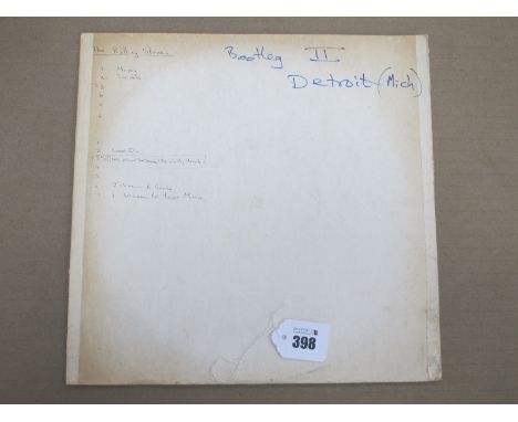 Rolling Stones White Label Bootleg LP, believed to be recorded in Detroit. 