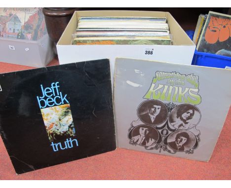 Forty Five 1960's Interest LPs, with notable titles, to include Jeff Beck - Truth (EMI SX6293) 1968. The Kinks- Something Els