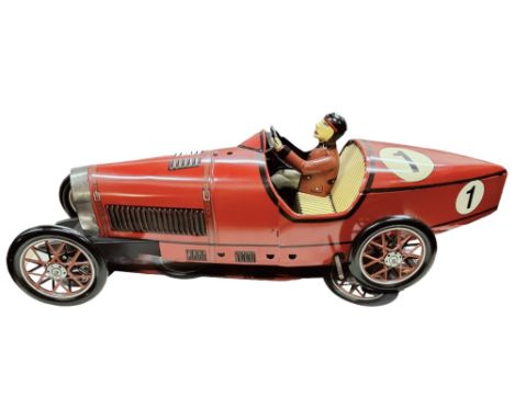 LARGE SCALE TINPLATE AUTO BUGATTI 47cm - BOXED 
