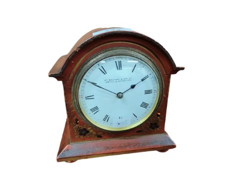 EDWARDIAN MANTLE CLOCK IN THE JAPANESE STYLE 