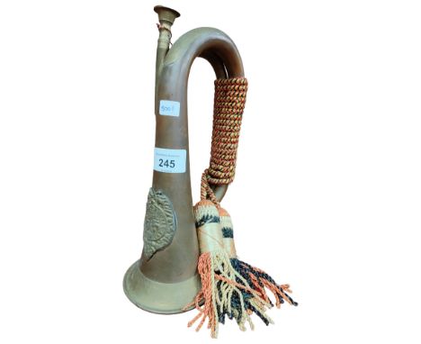 OLD MILITARY BRASS COPPER BUGLE 