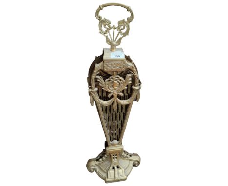 BRASS FAN FIRESCREEN 
