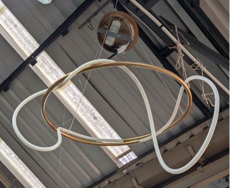 CEILING LIGHT, contemporary abstract design, 60cm diam approx. 