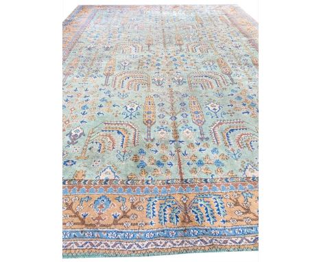 ANTIQUE ANATOLIAN OUSHAK CARPET, 455cm x 355cm 