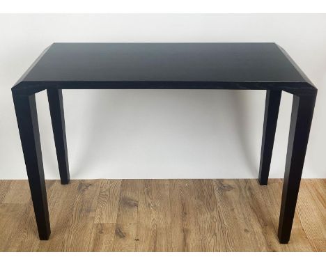 LIGNE ROSET CONSOLE TABLE, 100cm x 74cm H x 36cm, ebonised wood. 