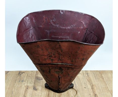 GRAPE HOD, vintage French, painted metal, 75cm W x 78cm H. 