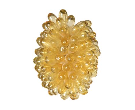 Maytoni, Balbo Balloons, a yellow glass pendant light, 35cm long