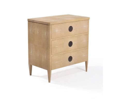 Lamberty Bespoke, a shagreen chest of drawers, modern, 87cm high, 84cm wide, 50cm deep      Provenance: Lamberty Art &amp; De
