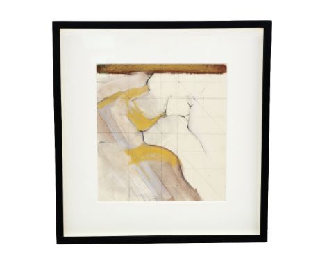 Adrian Heath (British 1920-1992): a framed 'untitled' mixed media on paper, unsigned, purchased from Indelible Fine Art Galle