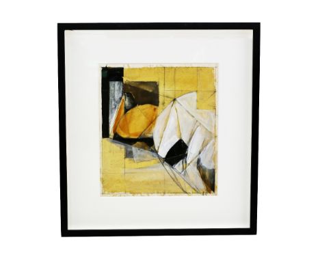 Adrian Heath (British 1920-1992): a framed 'untitled' mixed media on paper. Signed AH in pencil. In mount 23cm x 26cm approx.