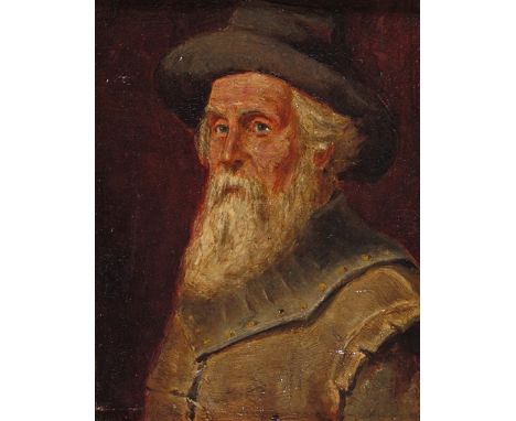 William John Wainwright (1855-1931) Portrait of a gentleman with a beard and hat; A gentleman in Van Dyck costume Two, one oi